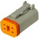 27914 - 4 circuit male DT housing. (1pc)